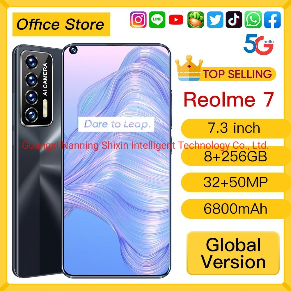 Reolme7 K601 Smartphone Original Android Mobile 8+256GB Original Cellphone Cell Smart Phone