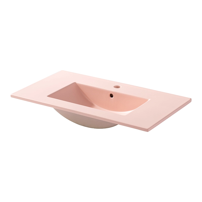 Chinese Wholesale/Supplier Single Ceramic Cabinet Sink Over Counter Color Wash Basin