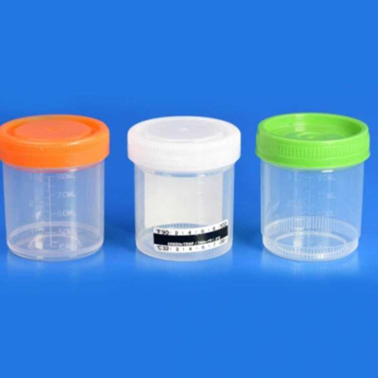 Medical Disposable 60ml 80ml 120ml Sterile Plastic Cups Sample Collection