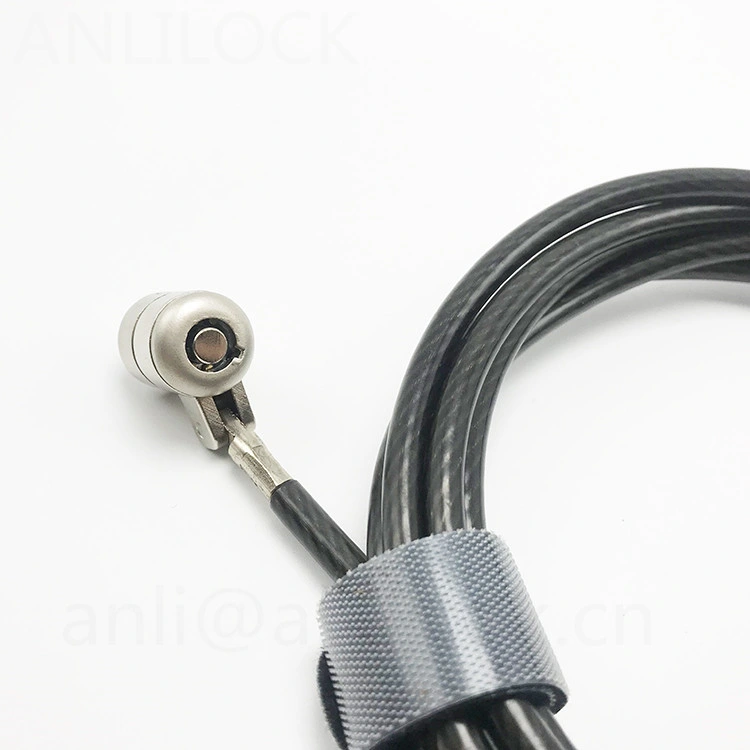 Hot Sale Laptop Lock safety Coated Steel Cable with Key