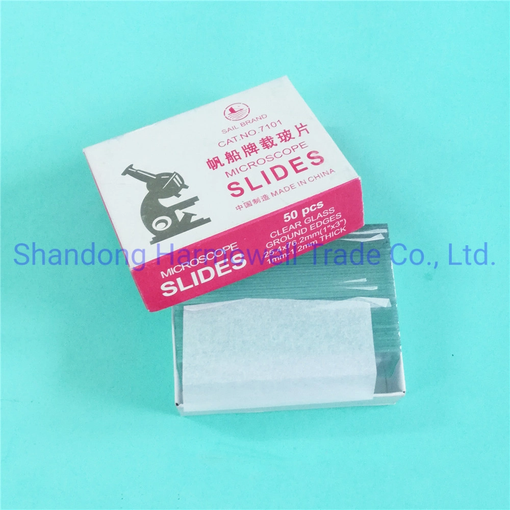 Whole Sell 7101 7102 7105 Microscope Slides Suppliers Frosted Prepared Microscope Glass Slides with Fast Delivery