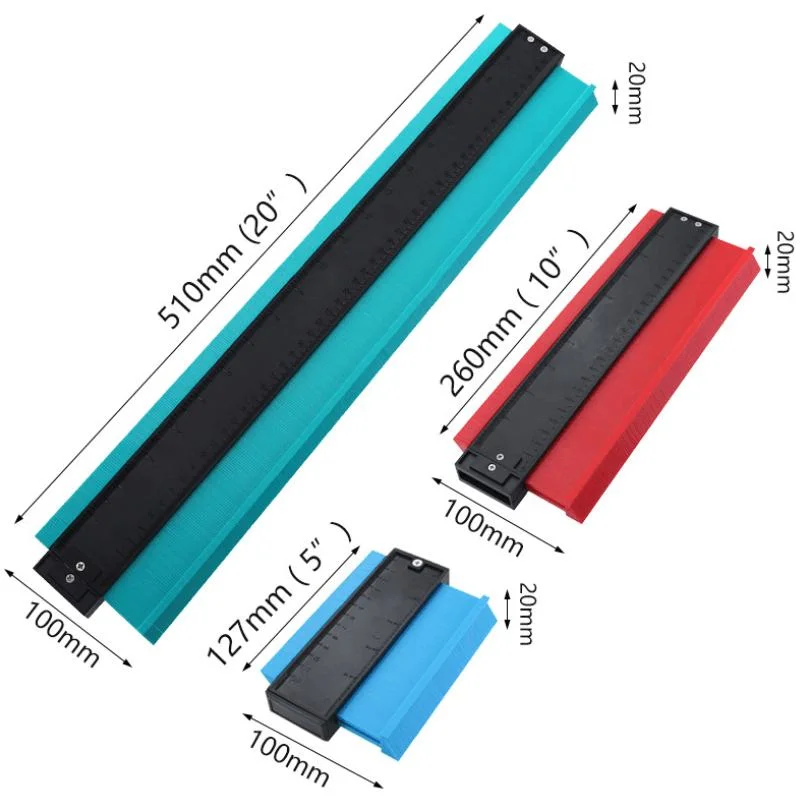 5 Inch Contour Gauge Encrypted Radian Ruler Profiling Tool