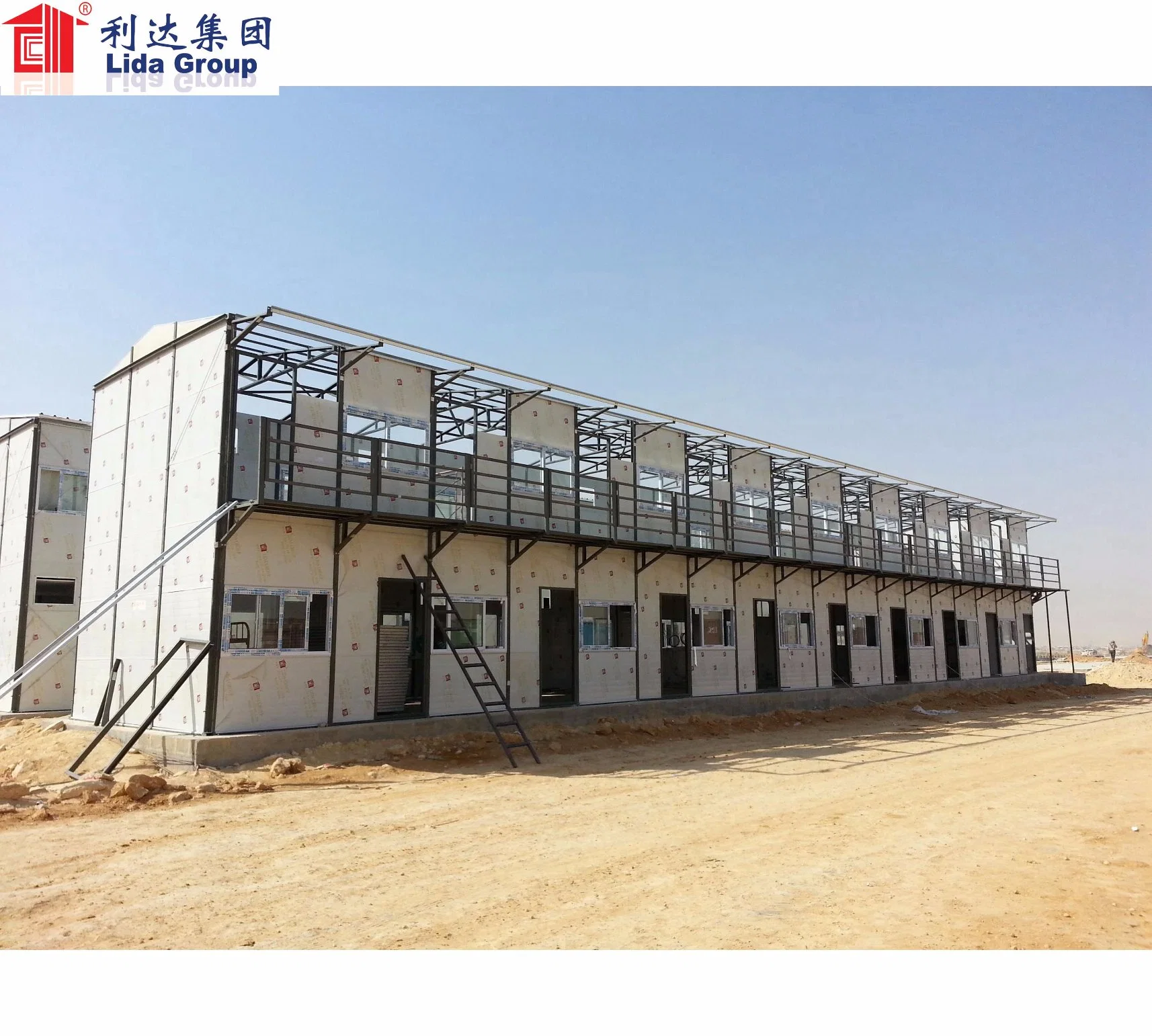 Light Steel Frame High Quality Heat and Sound Insulation Prefab House Labor Camp