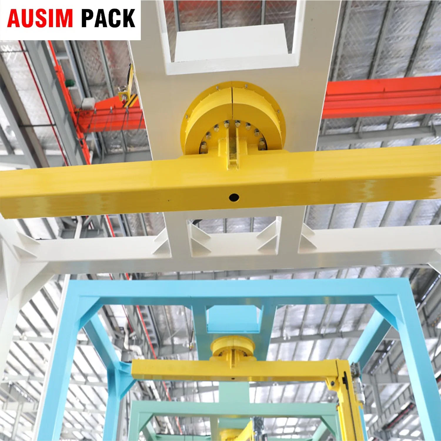 for Big Logistics Warehouse Pallet Stacking Safety High Effectively Rotary Arm Stretch Wrapper Solution