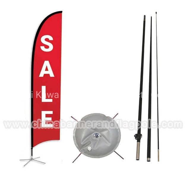 Schneller Versand Hohe Qualität Bester Preis Günstige Full Color Outdoor Polyester Custom Digital gedruckt Strand Flying Flagge mit Cross Base