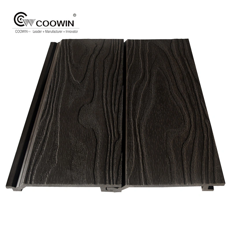 Prefabricated House Charcoal Decorative Carved Wood WPC Products