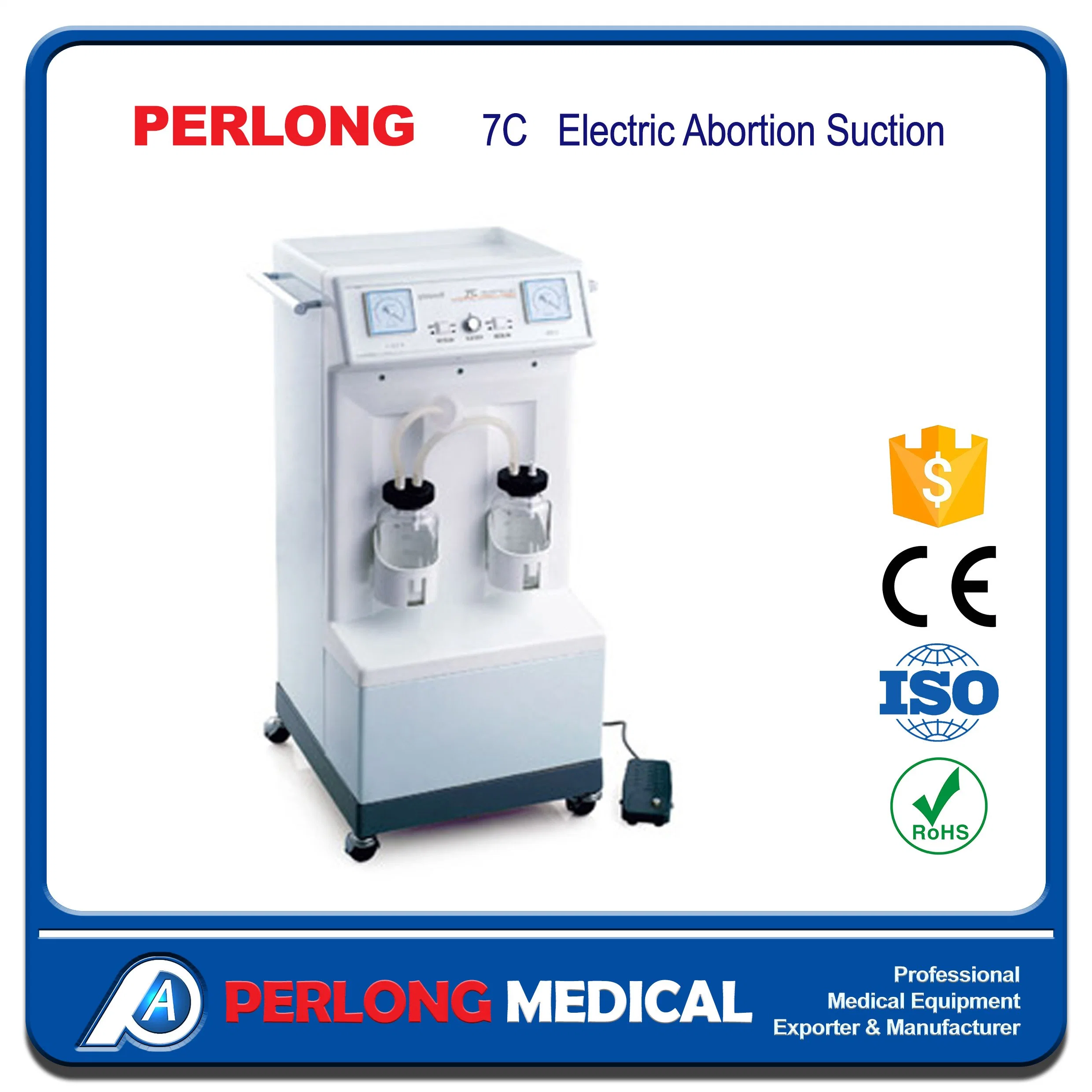 7c Perlong Medical Electrical Induced Abortion Suction Apparatus