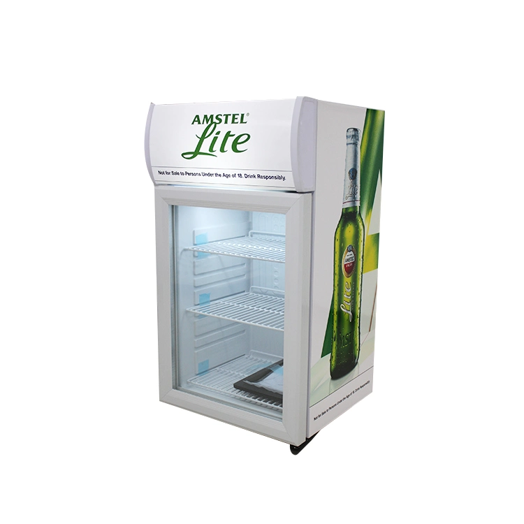 Table Top Mini Bar Glass Door Display Beverage Cooler Sc-42L