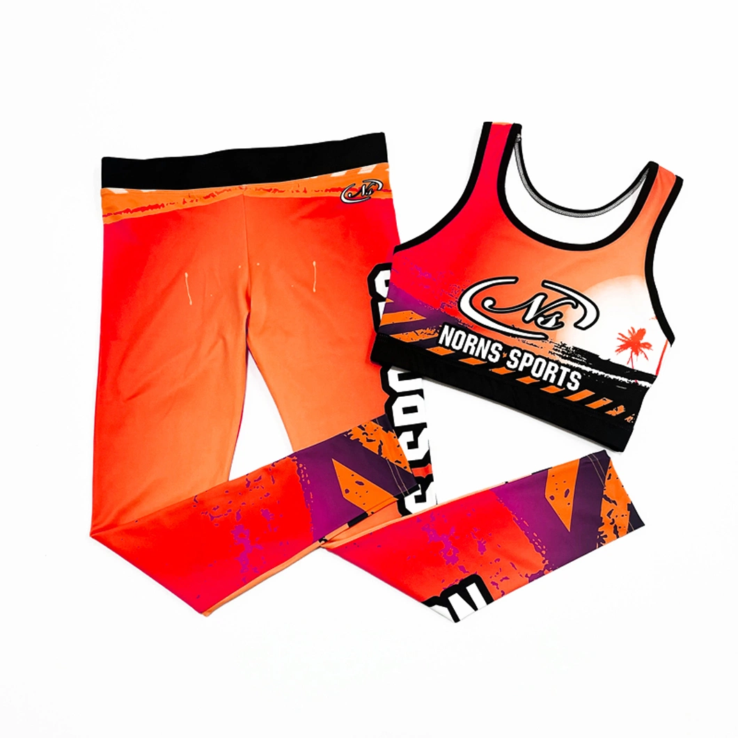 Sublimation Sports Wear Cheerleadering Uniform Printed Dance Pants