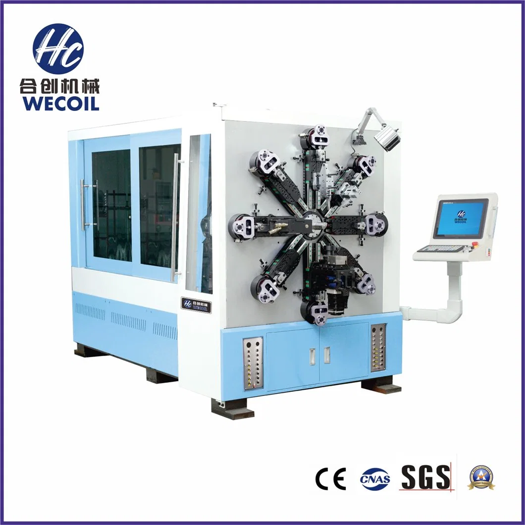 HCT-1245WECOIL WZ 1.2-4.0mm del resorte en espiral automático CNC máquina de formación Primavera versátil con calefacción de alta frecuencia