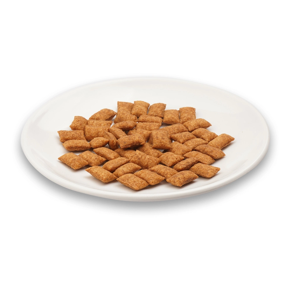 Filets de chat croquant avec garnitures de poulet/thon biscuits pour chats Collations pour animaux de compagnie