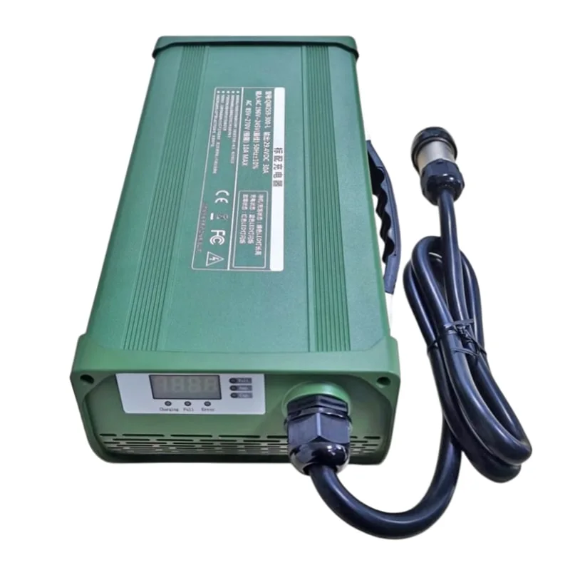 Cargador de baja temperatura DC 43,2V 43,8V 20A 900W de calidad militar Para batería 12s 36V 38,4V LiFePO4 con PFC