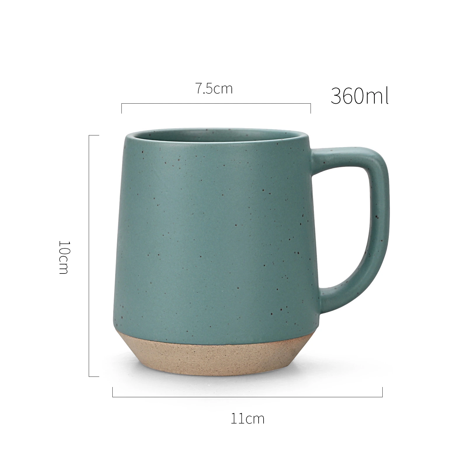 Japanese Style Matt Round Shaped Orange Drinkware Porcelain 12oz Cappuccino Coffee Ceramic Mug Personalized Custom Logo Pottery Gift Tea Water Milk Lattes Cup