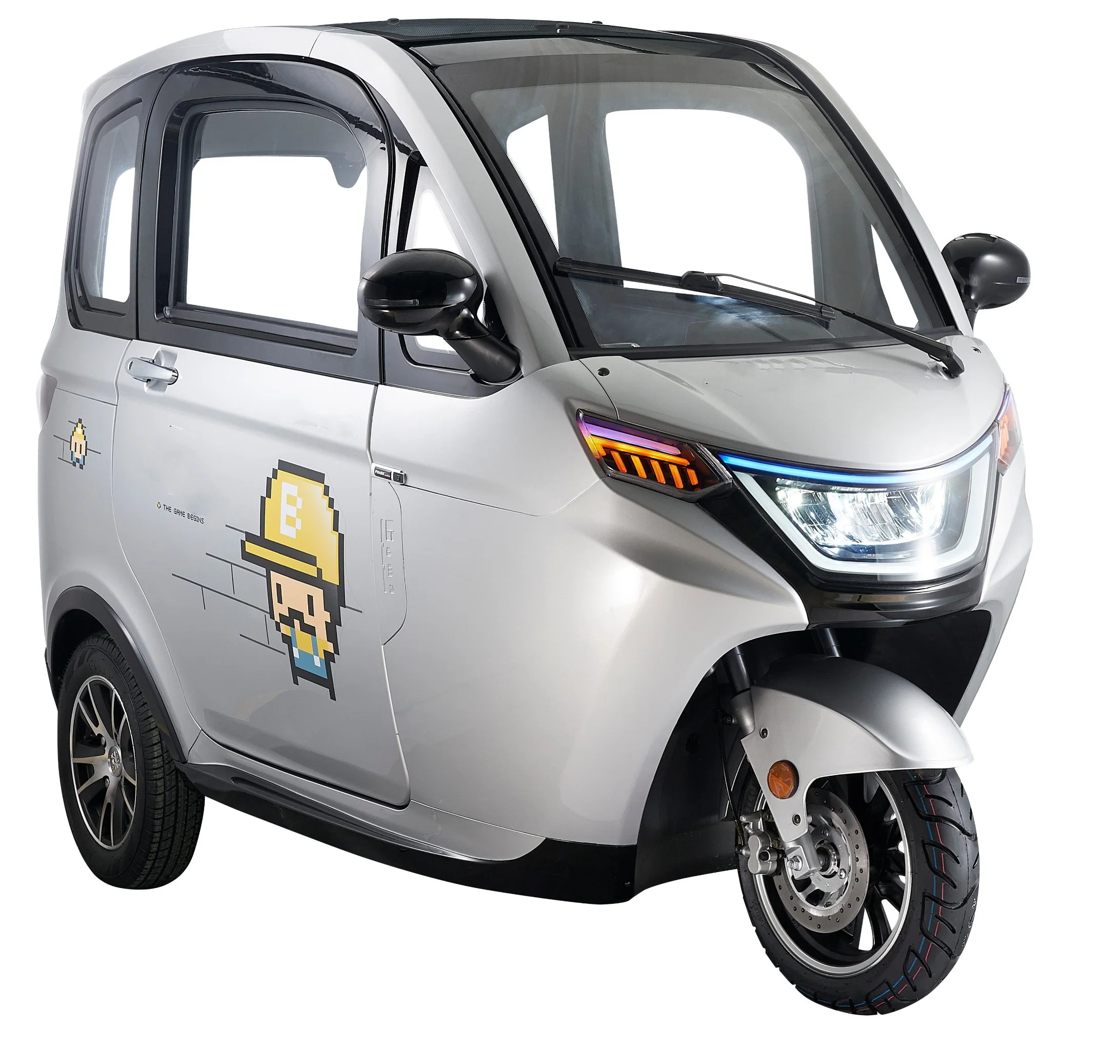 EEC L6e Chinese Mini Electric Car Low Speed Enclosed Cabin 3 Wheel Electric Car Scooter