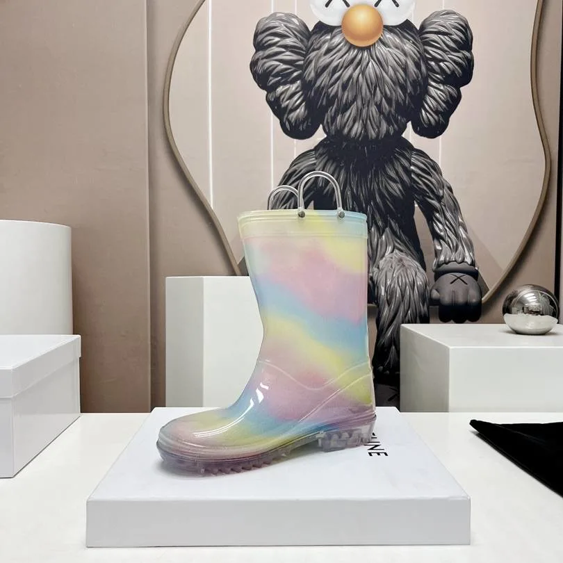 Colorful Explosive Integrated Rain Boots Fashion Shoes