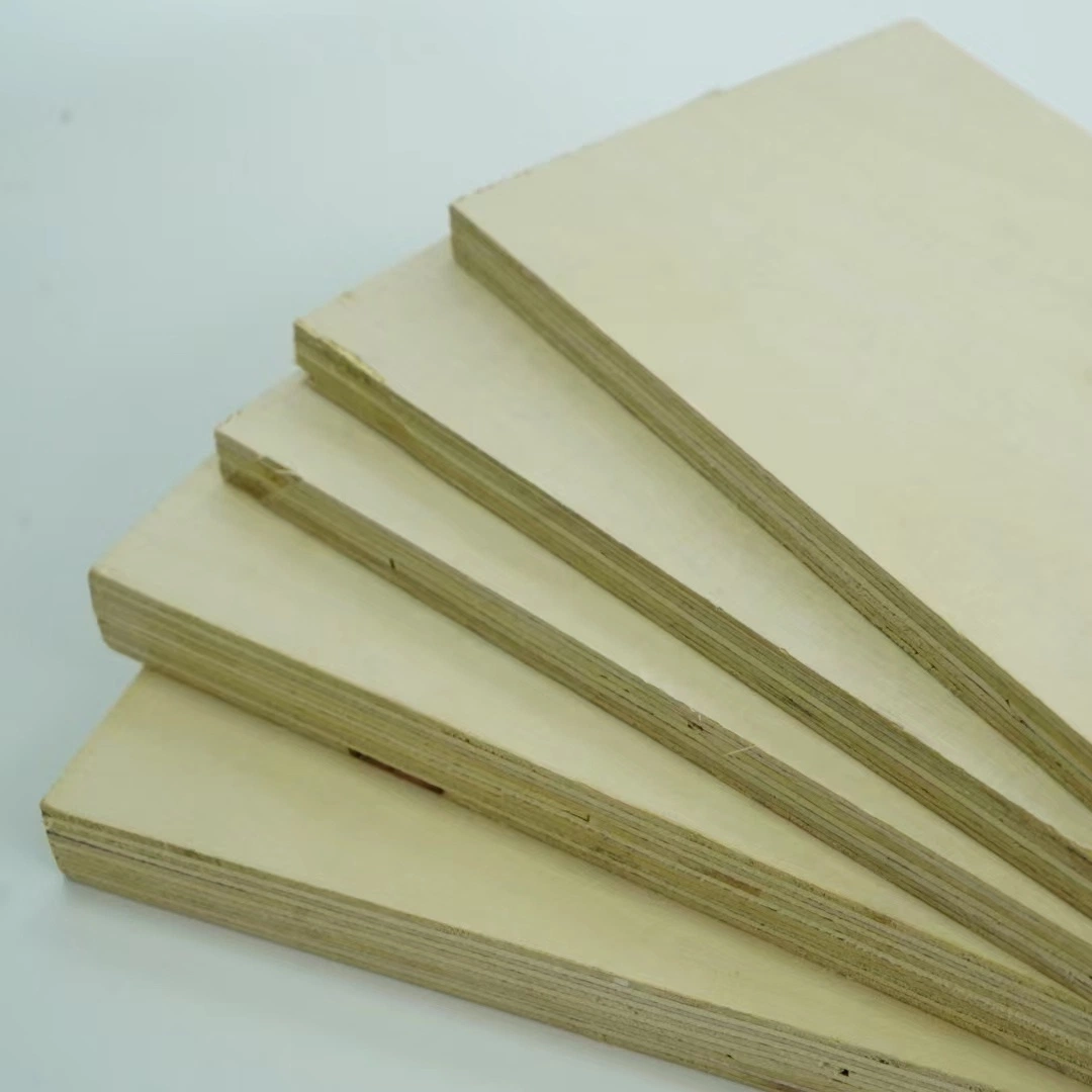 Eucalyptus Core Okoume/Birch Wood Veneer Faced Commercial Plywood Used for Building