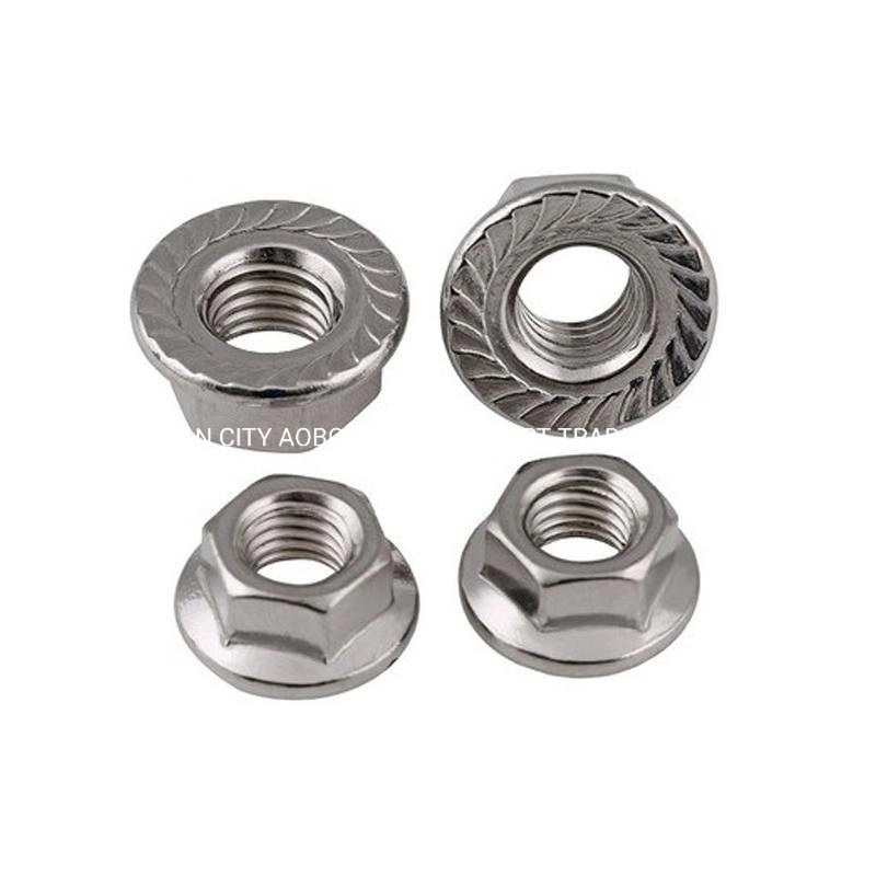 Steel Gi/Zp M16/20 Hex Flange Nut in China Manufacturer Who Could Supply Carbon Steel Grade 4.8, 8.8 Nut with High quality/High cost performance  and Competitive Price