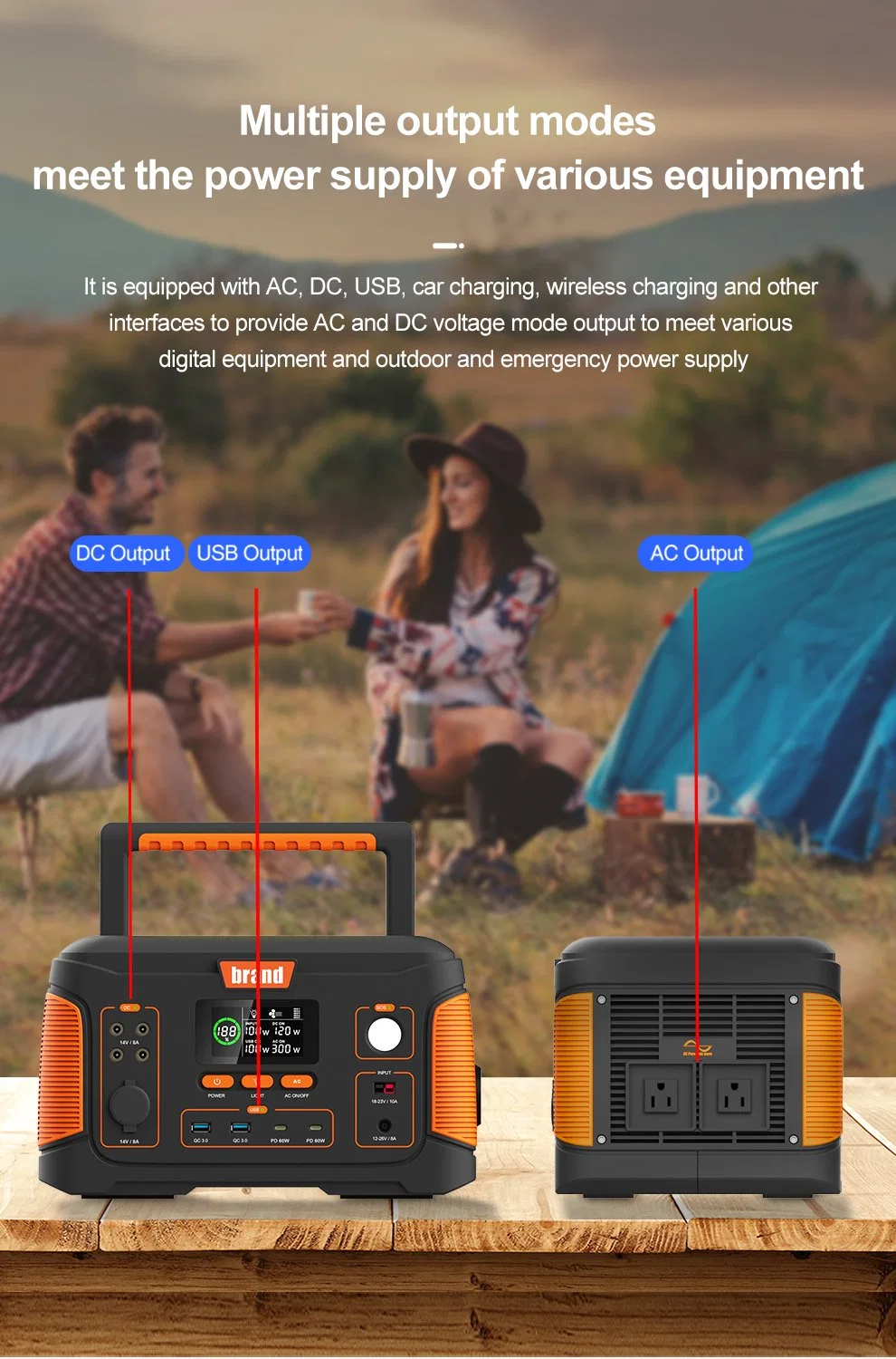 Tj1000 Outdoor Mobile Energy Storage 1000wpower Supply Outdoor Storage Power Supply Outdoor Saving Power Supply Power Station