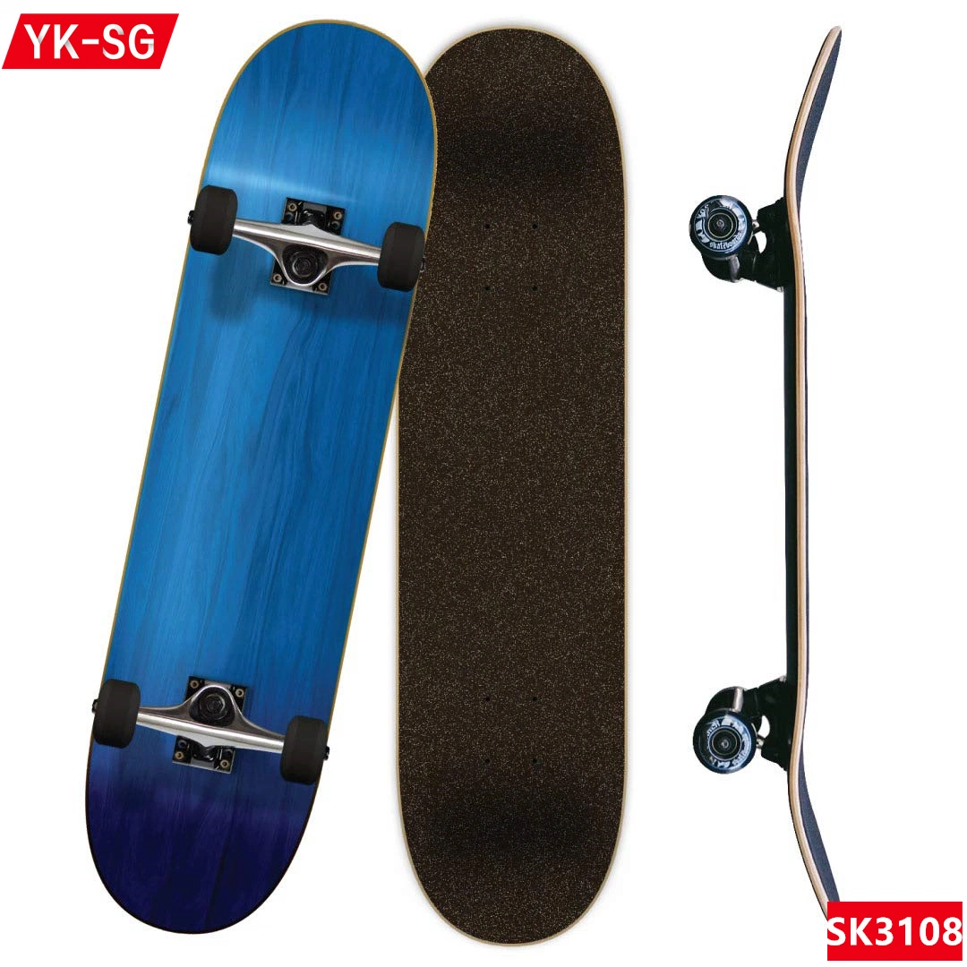 7 couches profondes de skateboard personnalisé en bois de contre-batteur skate board planche à roulettes vierge