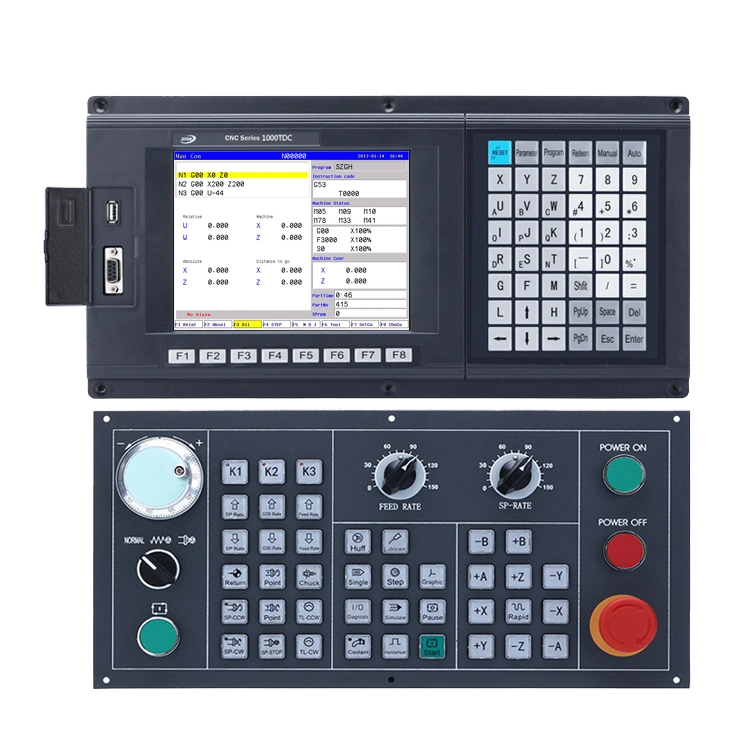 Rectificadora Szgh tipo estándar de 2 ejes soporte de la controladora de torno de la torreta eléctrica&amp;Función Macro de husillo con pantalla LCD Displayer doble