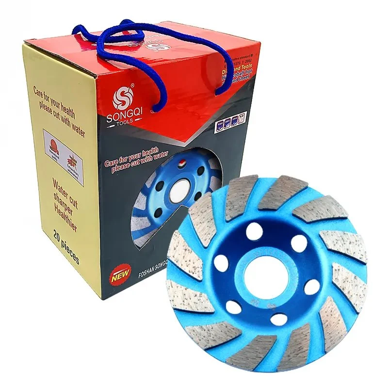 Songqi Press Sintered Granite Concrete Stone Diamond Grinding Wheel for Angle Grinder