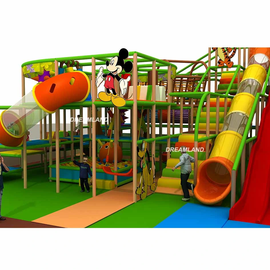 Gymnastic Kids Fun Swing Equipment Indoor Ball Pool Play Side Indoor Playground for Shopping Mall