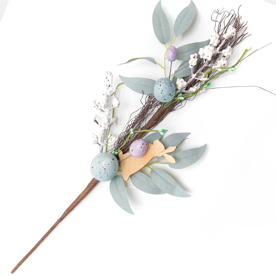 Medium Easter Decorative Flower Branch Artificial Egg Decorative Branch Hot Selling New Product Branch