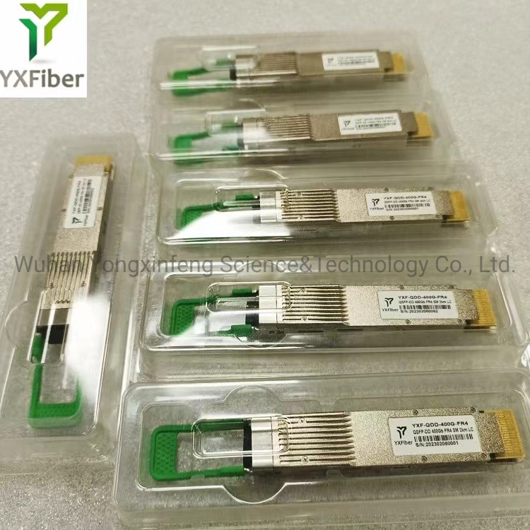 Qsfp-Dd 400g Fr4 2km 1271nm, 1291nm, 1311nm, 1331nm CWDM Eml Single Mode Dual LC Transceiver Module PAM4