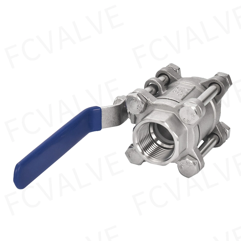 3 PC Sanitary Stainless Steel Thread Type/BSPT/Bsp/NPT Ball Valve