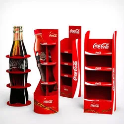 Ai-Mich High quality/High cost performance  Cardboard Retail Floor Display Stand Customized Beer/Wine/Water/Bottle Display Rack