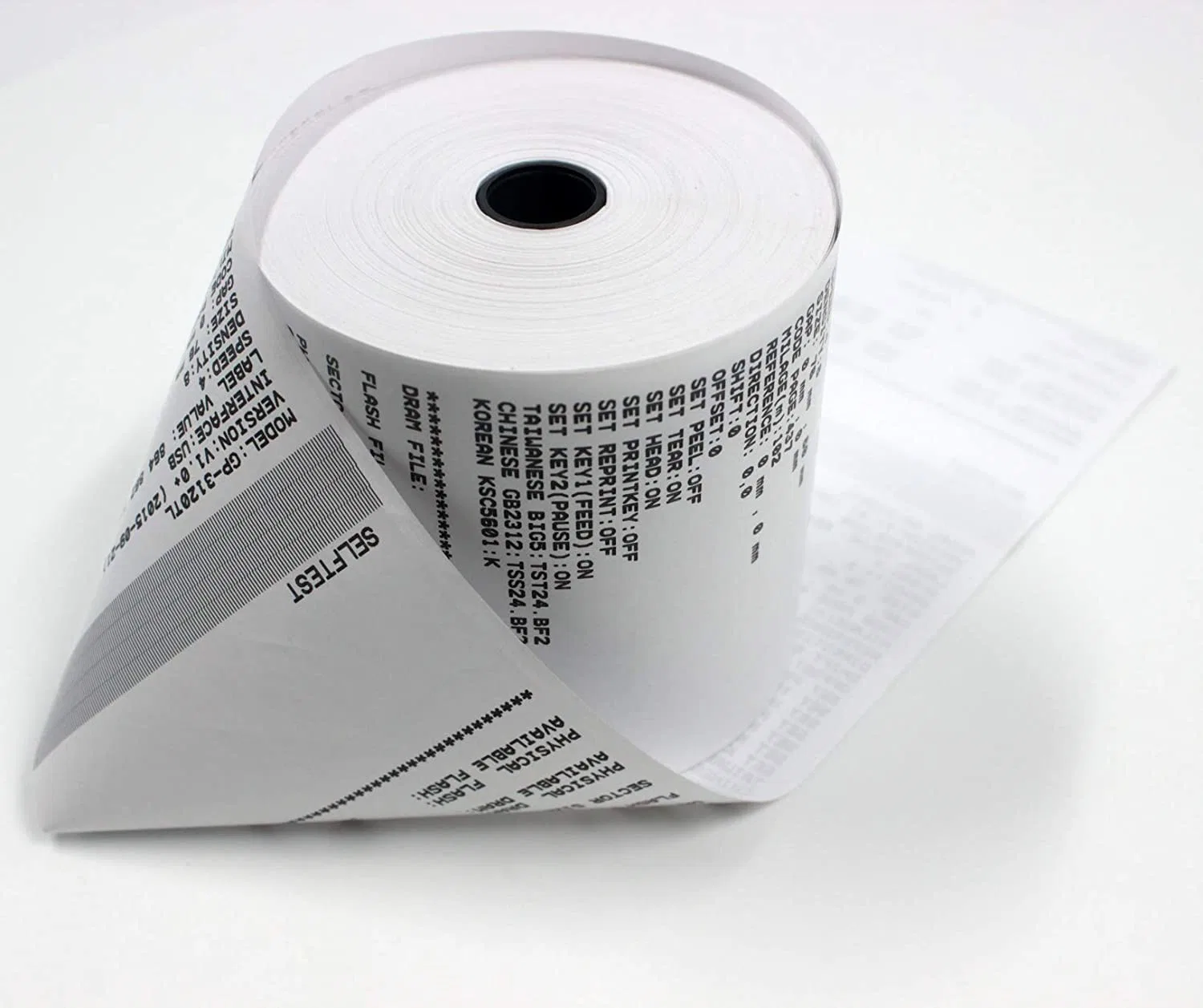 High Quality Small Tube Core Paper Roll 57X40 80X40 57X30 80X30 57X50 Thermal Paper Roll Receipt Paper Roll From Factory Cash Register Paper White