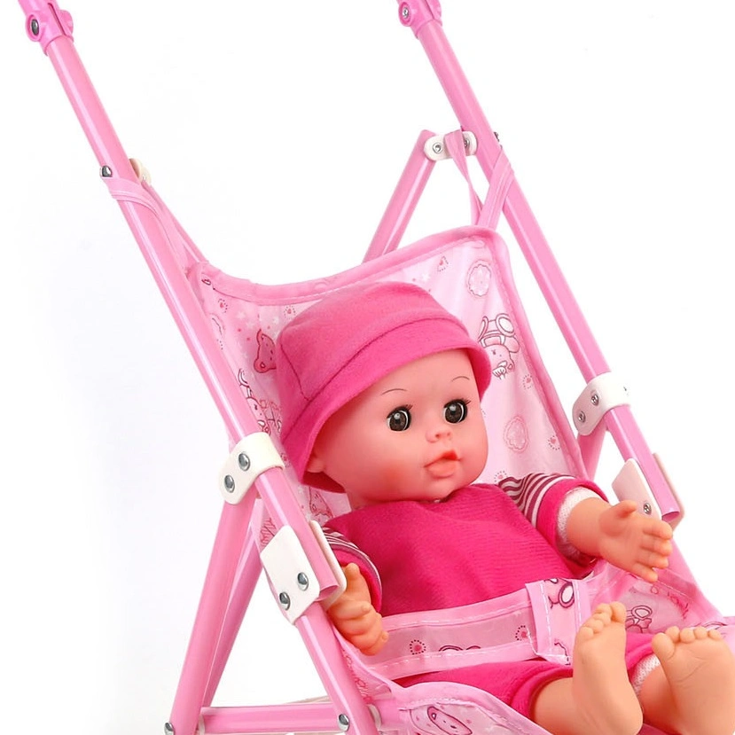 14" Doll Kid Toy with 4 Sounds with Stroller