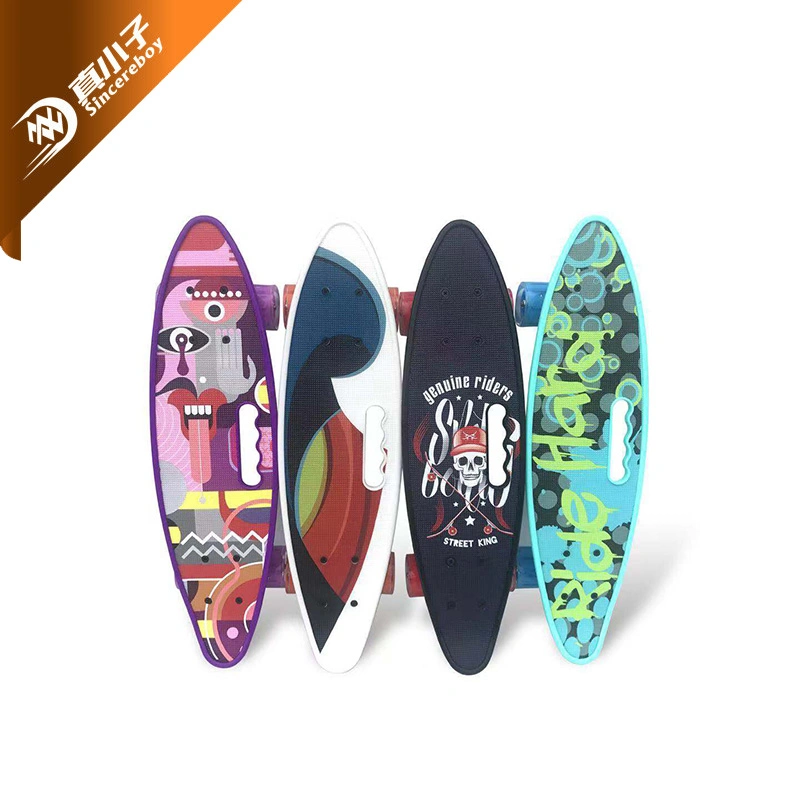 Plastic Fish Board Retro Cruiser Skateboard