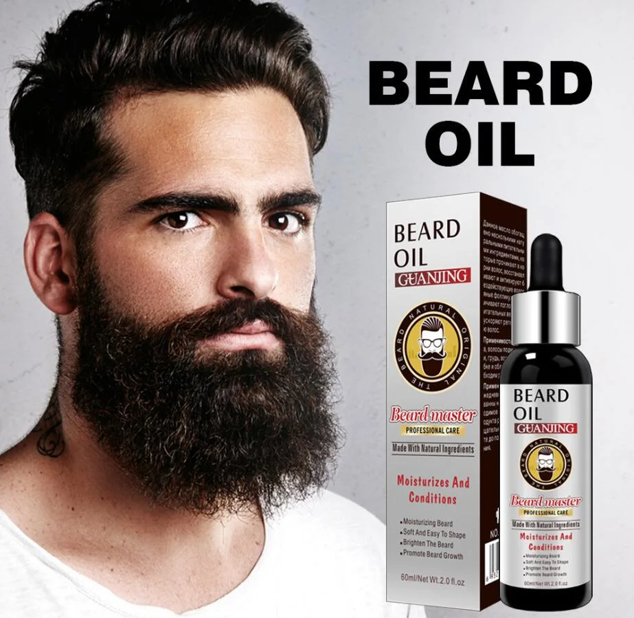 No Side Effect Guanjing Beard Oil 60ml for Moustache Nurising