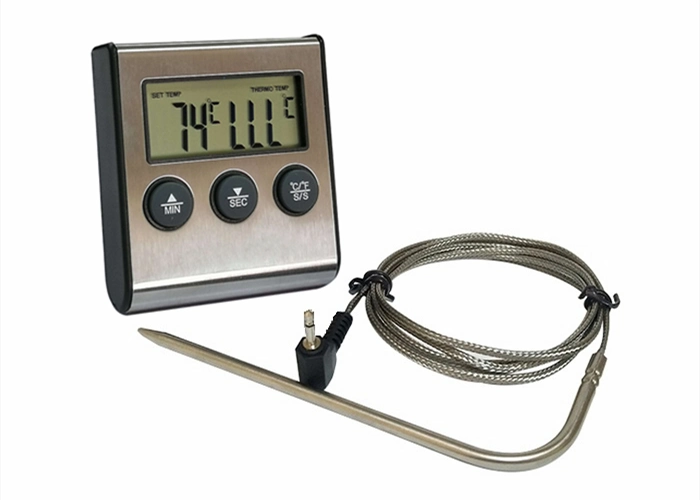 Manufacturer Direct Supply Digital BBQ Meat Kitchen Candy Thermometer with Timer