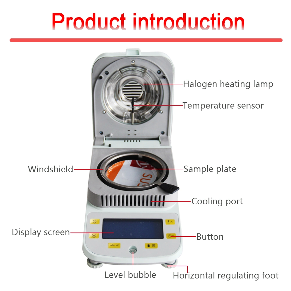 Liquid Crystal Display Dsh-50 Electronic Moisture Quick Tester