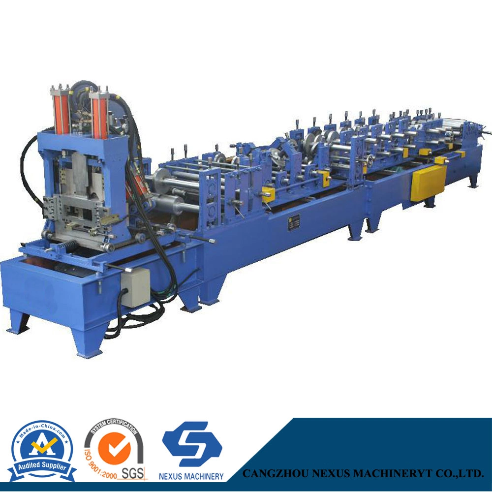 Automatic C 60-300 Purlin Roll Forming Machine Steel Channel Making Equipment