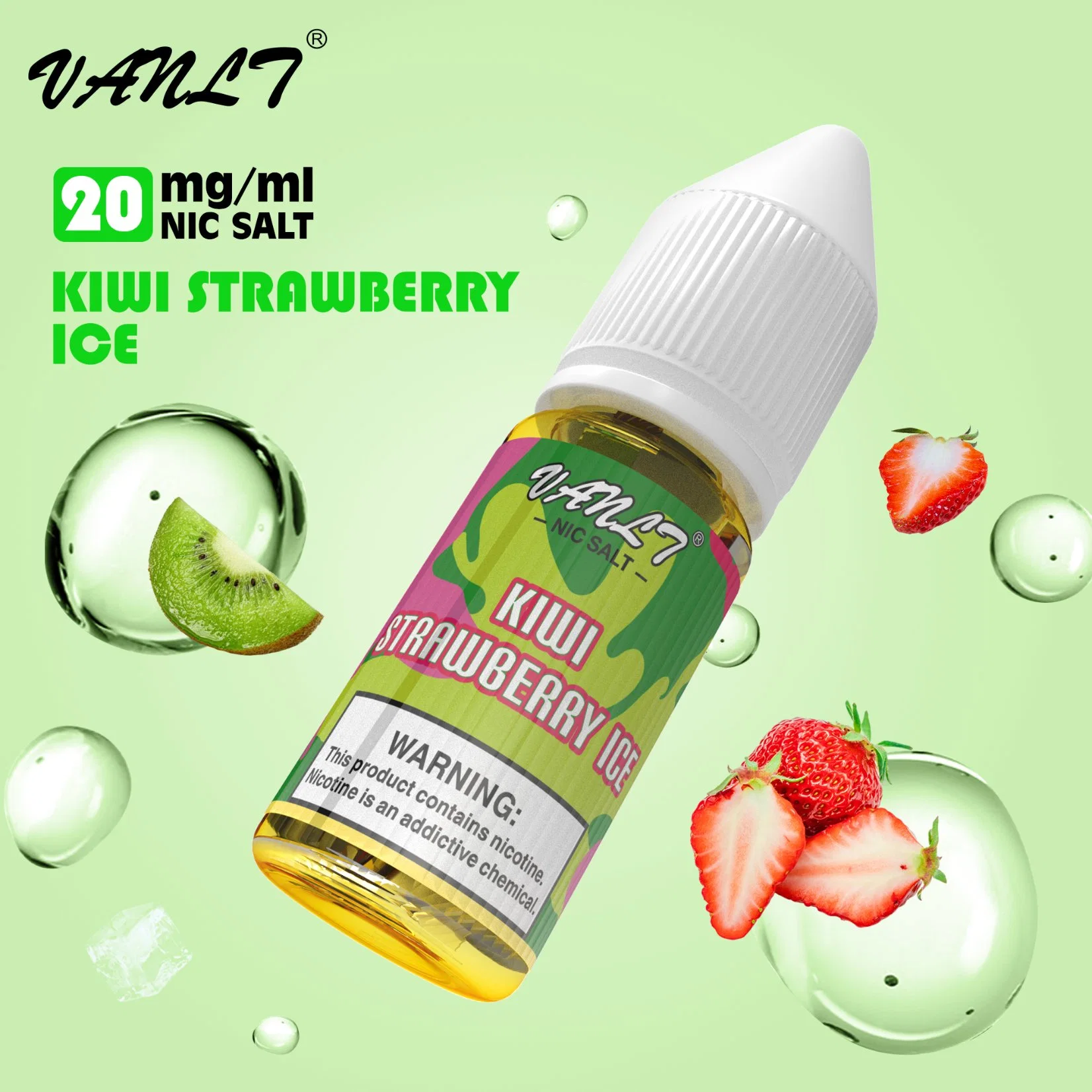 Superventas de maracuyá Guayaba Kiwi 20mg de sal de Nic Eliquid Europa 10ml Bolígrafo Vape desechables en el mercado de los vapores de POD