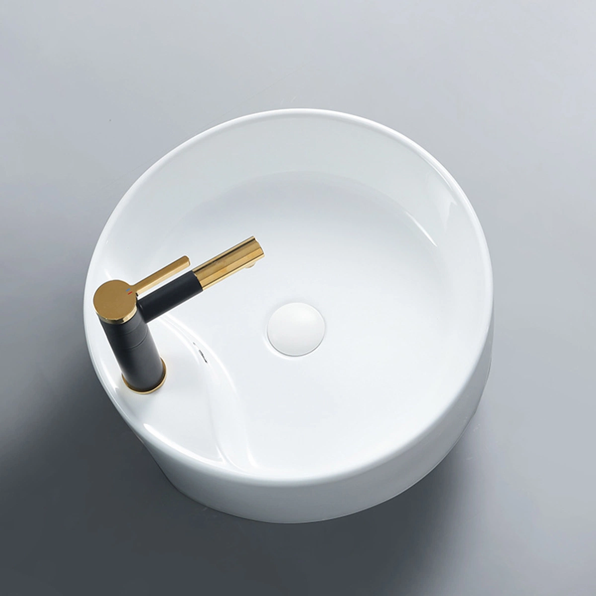 Customizable Ceramic Sanitary Ware Bathroom Small Wash Basin Bowl Round Vessel Sink