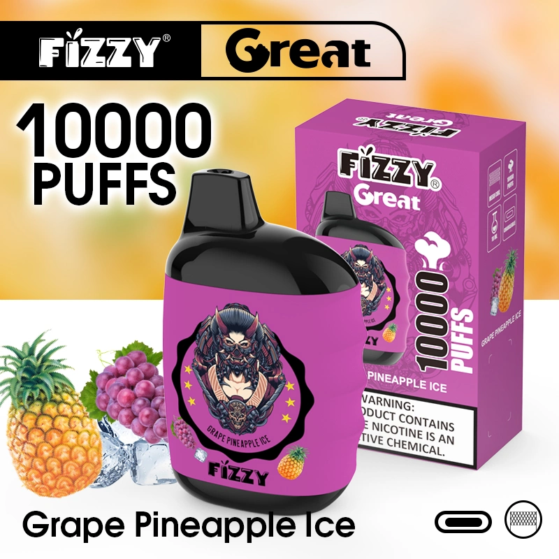 Fizzy Great 10000 puffs Disposable/Chargeable E Cigarette Vape Shisha Electronic Сигарета