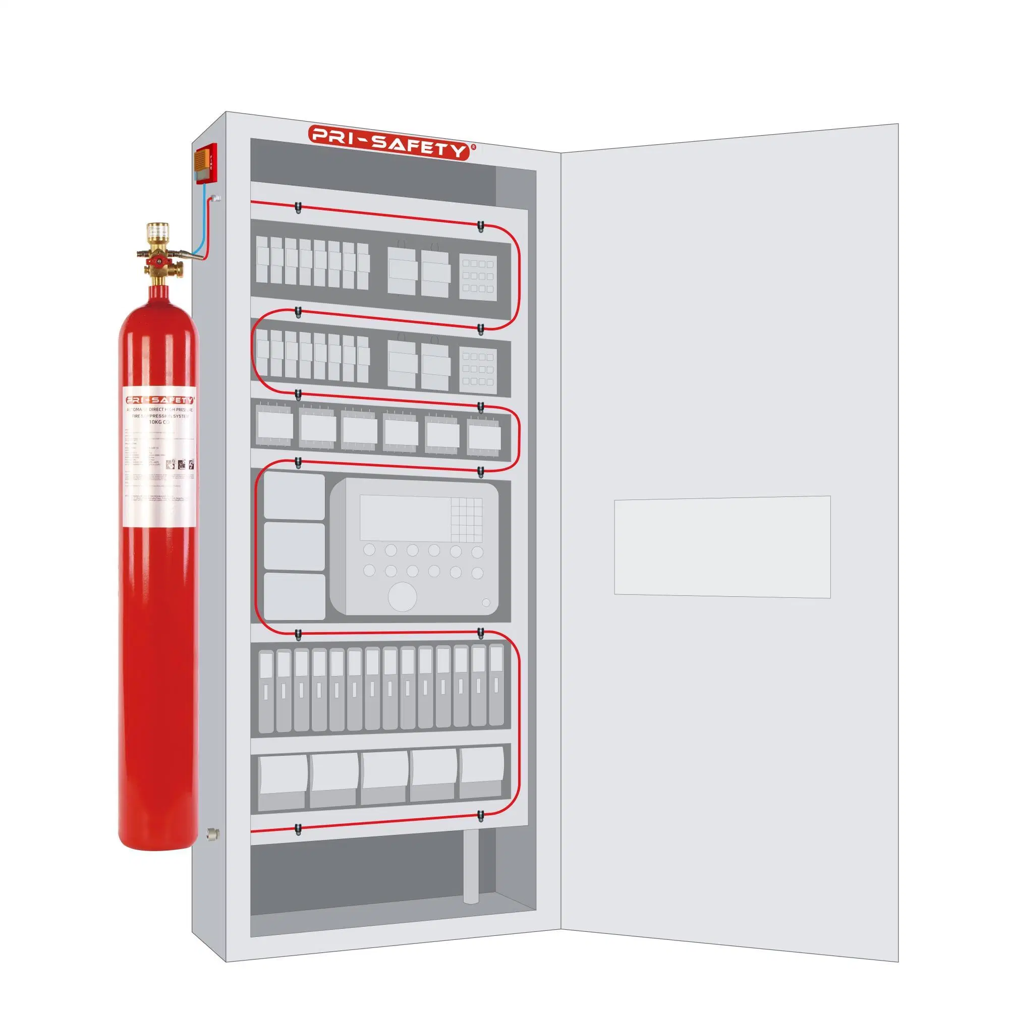 Высокое давление углекислого газа (CO2) системы защиты System-Fire пожаротушения