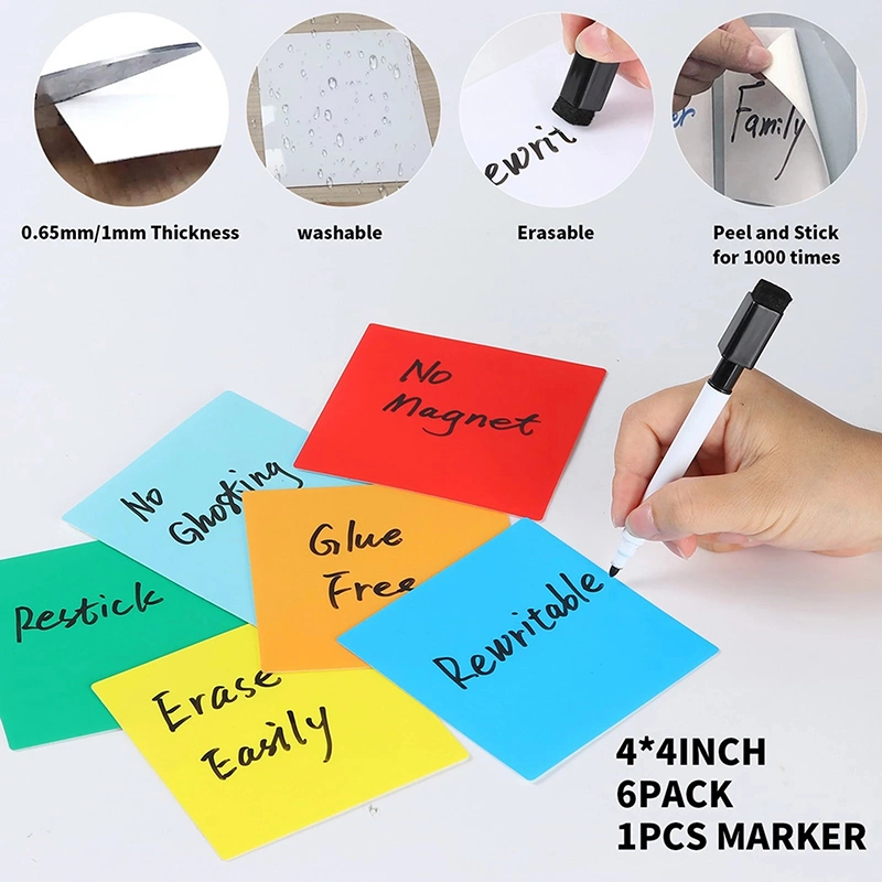 Washable Removable Dry Erase Sticky Notes