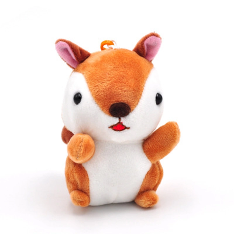 Wholesale Cute Squirrel Stuffed Plush Keychain Toy