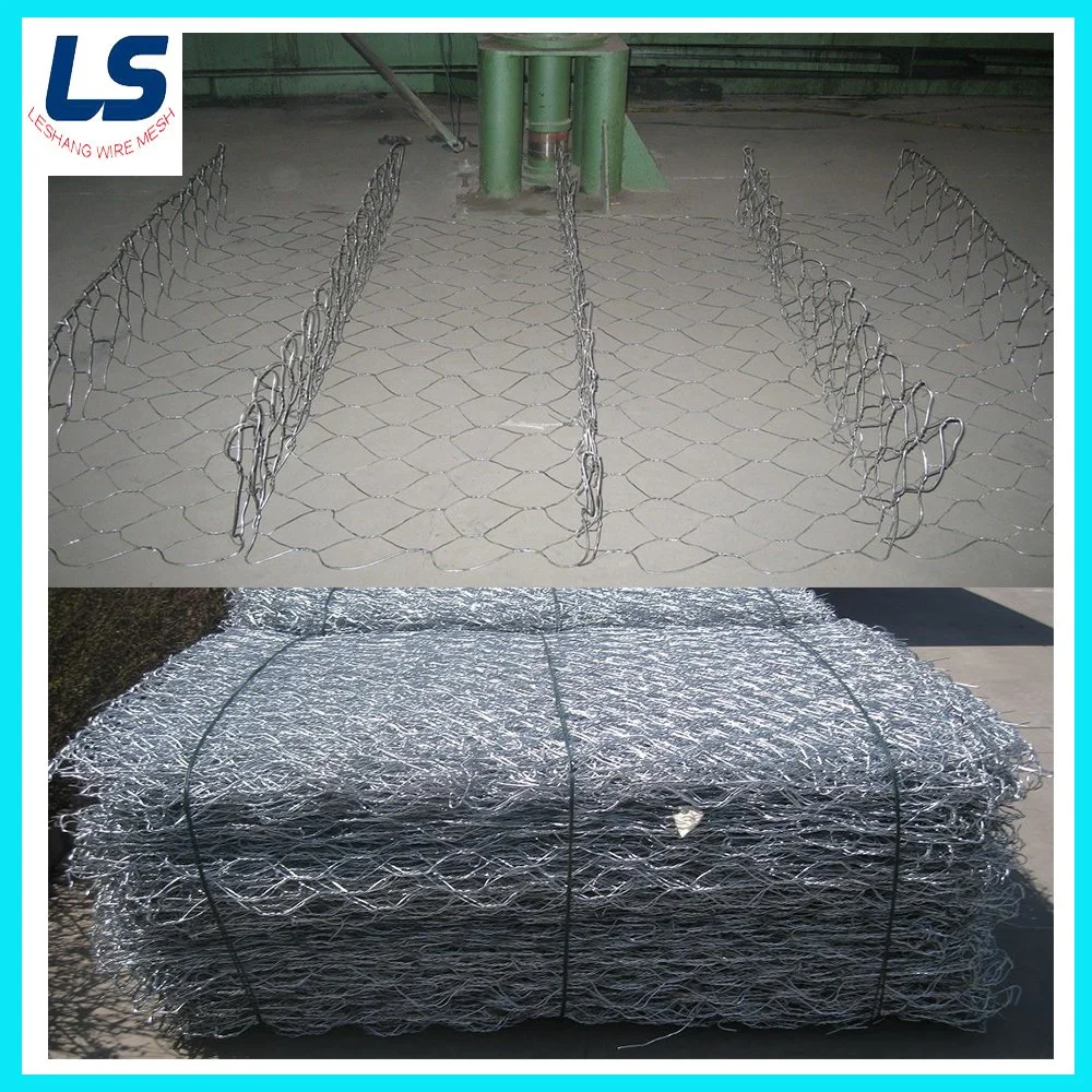 80X100mm Gabion Cage in Galvanized Wire Mesh