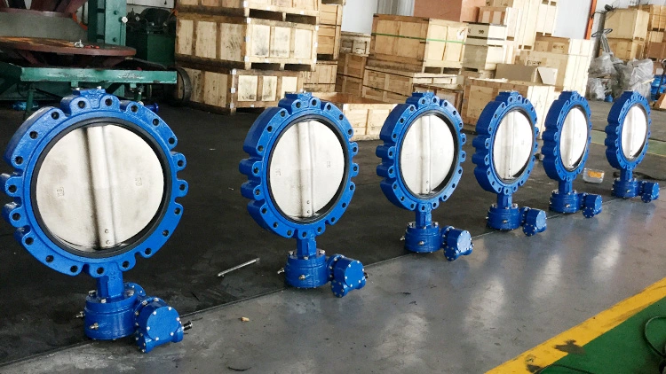 Lug Type Lt Butterfly Valve Cast Ductile Iron Body Stainless Steel Disc EPDM PTFE Sealing DIN ANSI JIS API