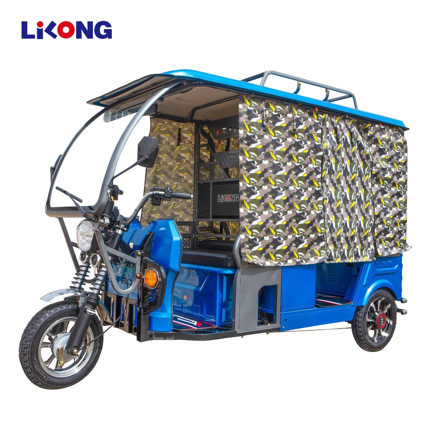 Lilong Hot Sale Indian Passenger Electric Auto Rickshaw Three Wheel Motorcycle Taxi