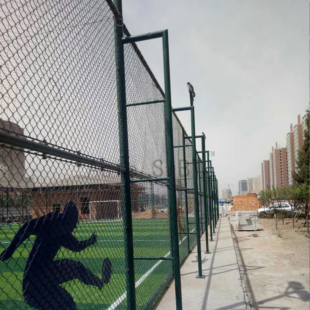 Aluminum Slat Fence Factory Stadiums Palisade Fencing China Dark Green Color Football Playground Fence Net