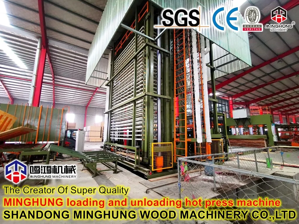 Automatic Hydraulic Plywood Hot Press Machine with Loading for Plywood Machinery