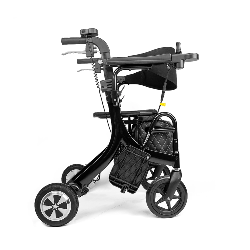 Batería de litio adultos plegable eléctrico Rollator Caminantes de coches para personas de la tercera edad