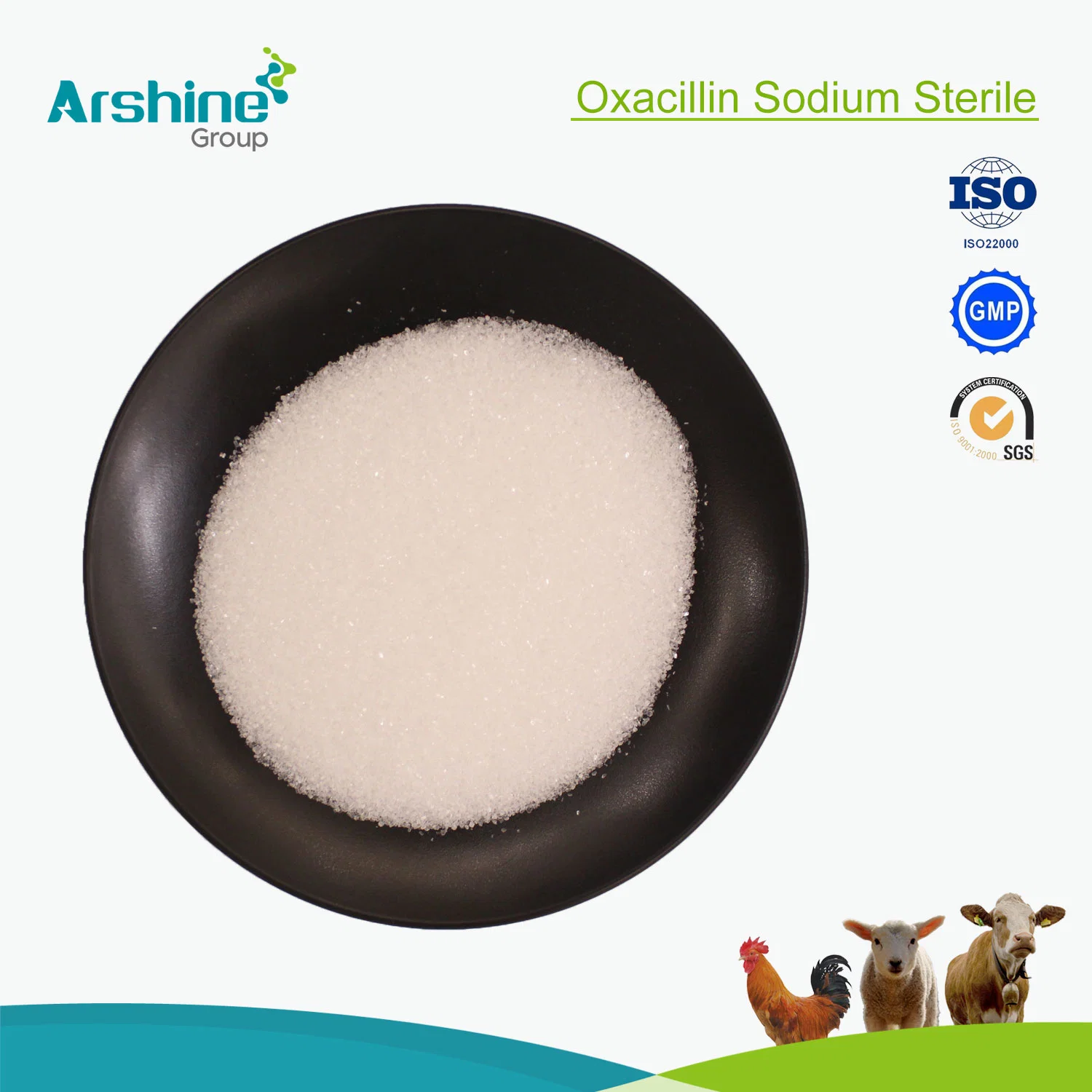 API farmacéutica Rwa CAS7240-38 Material-2 Oxacilina estéril de Sodio